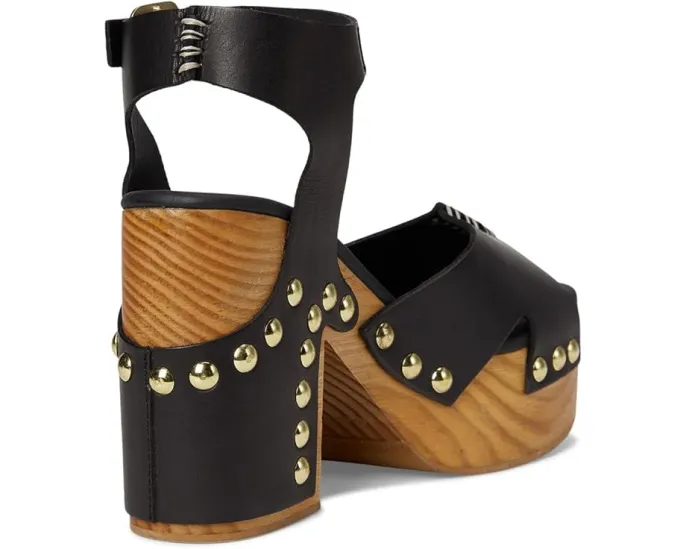 Клог Cecily Clog от Free People с деревянной платформой и квадратным носком