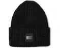 Вязаная шапка бини UGG Chunky Rib Beanie с высокой посадкой