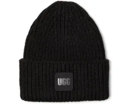 Вязаная шапка бини UGG Chunky Rib Beanie с высокой посадкой