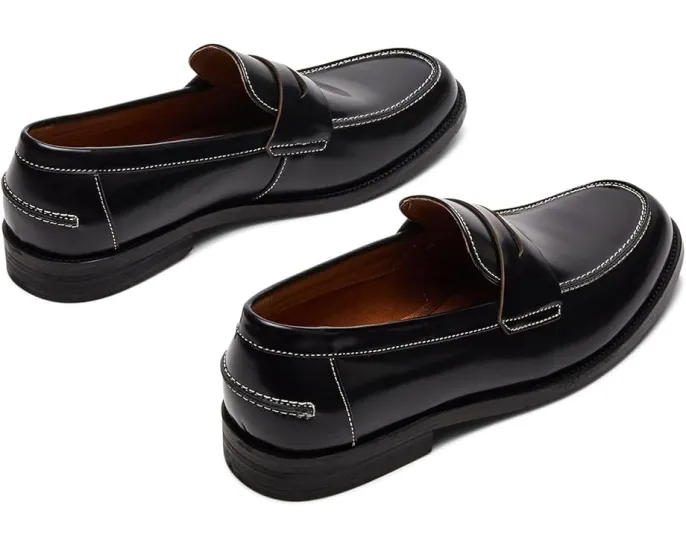 Мокасины Steve Madden Natan из кожи с круглым носком и резиновой подошвой