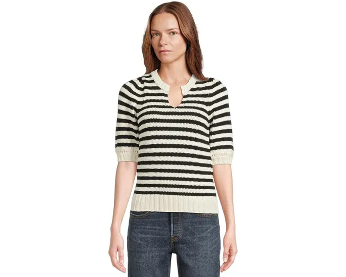 Michael Stars Rosanna полосатый свитер с пышными рукавами