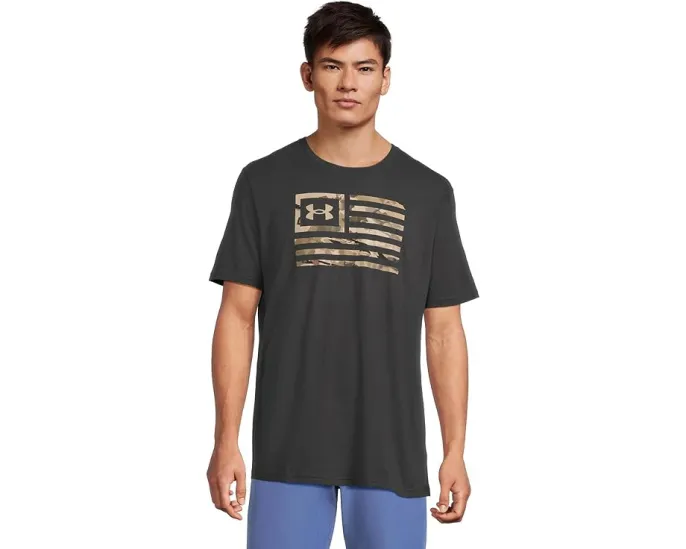 Under Armour Freedom Flag Printed T-Shirt с принтом флага