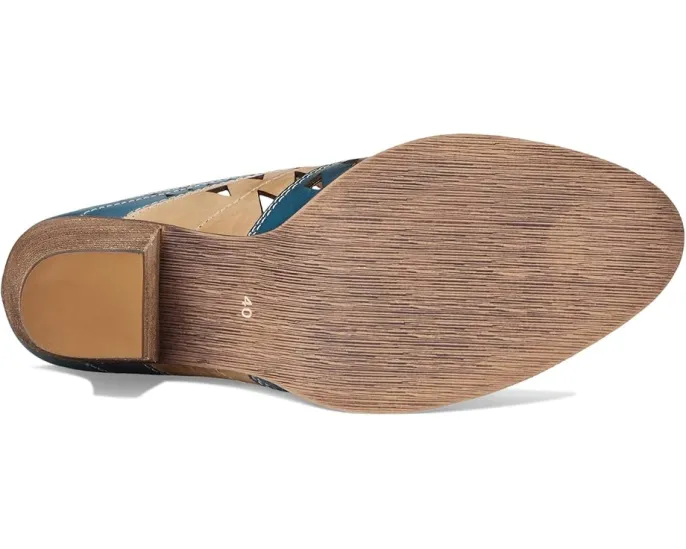 L'Artiste by Spring Step мюли Fantasee с лазерной резкой и ручной росписью