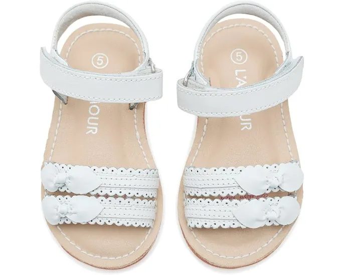 L'Amour Shoes Kids сандалии Josie с фигурным краем и памятью формы