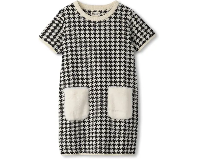 Платье-свитер Hatley Kids с регланными рукавами и ребристым подолом