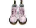 Dr. Martens 1460 Pascal детские ботинки на шнуровке с желтой строчкой и боковой молнией