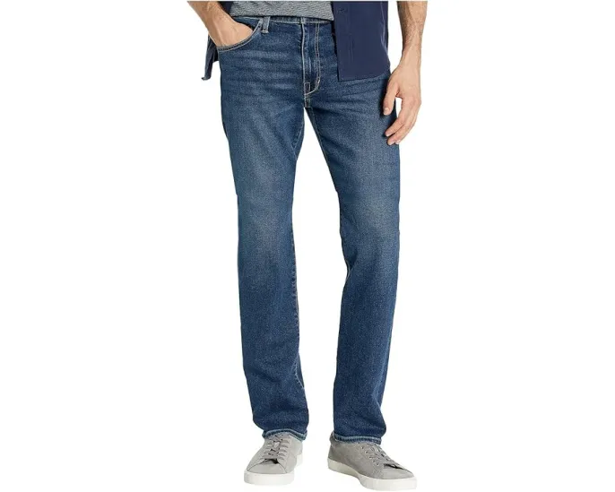 Прямые узкие джинсы Joe's Jeans Brixton в темной промывке
