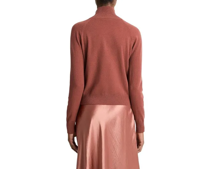 Свитер с регланом и воротником-стойкой от Vince из 100% хлопка