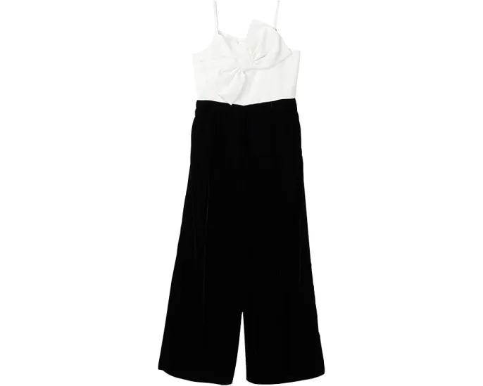 Бархатный комбинезон для детей Janie and Jack с бретелями и бантом