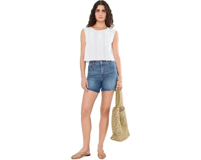 Топ Alana Madewell с кружевной шнуровкой хлопковый