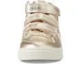 Кроссовки VEJA Small V-10 Mid для малышей с блестящим кожаным верхом