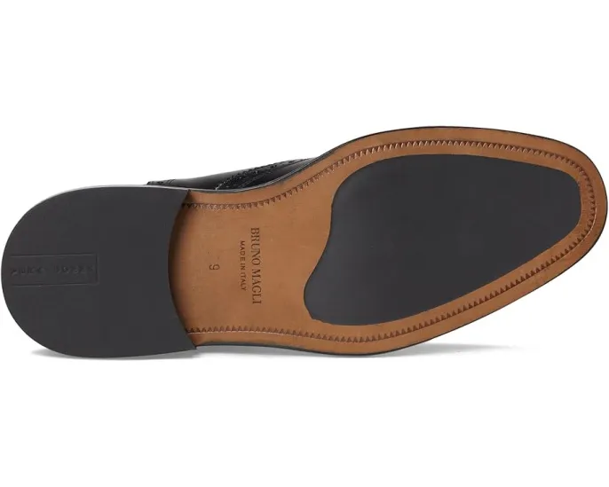 Оксфорды-броги Alfonso из итальянской кожи с декоративной перфорацией Bruno Magli