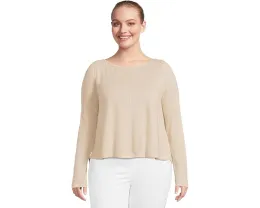 Длинная блуза Prana New Moon с лодочкой и открытой спиной из смеси конопли