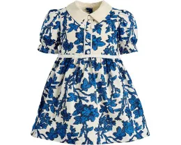 Janie and Jack платье с цветочным воротником для девочки с короткими рукавами