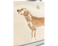 Большая сумка-косметичка Lauren Ralph Lauren из холста с вышивкой собачки