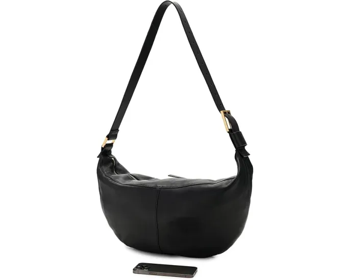 Сумка через плечо AllSaints Luna из мягкой кожи с молнией сверху