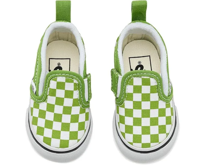 Кеды Vans Slip-On V для малышей с принтом на парусине