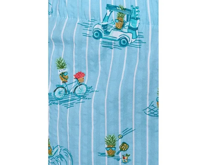 Шорты Cotton Seersucker Woven Boxer Tommy Bahama с принтом