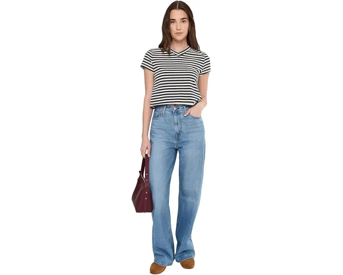 Джинсы Levi's Premium Ribcage Wide Leg с высокой посадкой и широкими штанинами