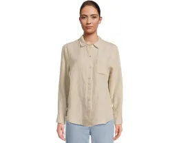 Расслабленная рубашка Tommy Bahama с длинным рукавом из льна для отдыха на побережье