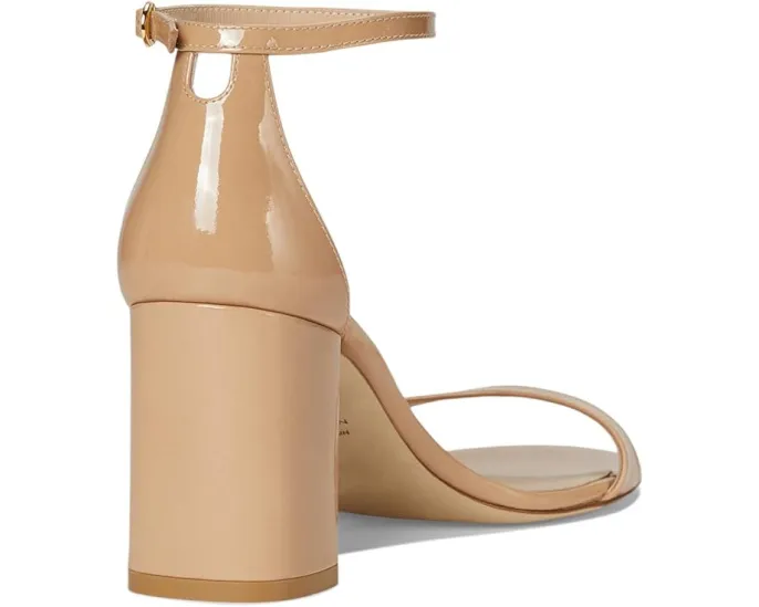 Босоножки Nudist Block 75 на шпильке с ремешком от Stuart Weitzman