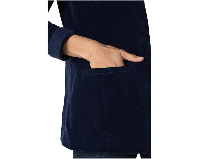 Блейзер Liverpool Los Angeles Boyfriend из вельвета насыщенного синего цвета