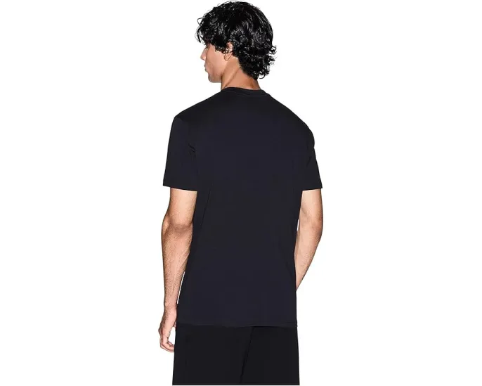 Хлопковая футболка Armani Exchange с золотыми деталями