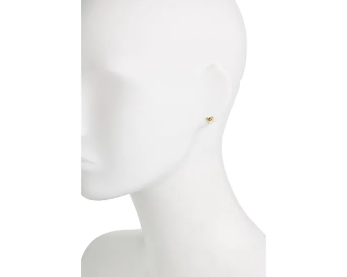Серьги-гвоздики Girlie Pearlie Mini Bow с имитацией жемчуга от Kate Spade New York