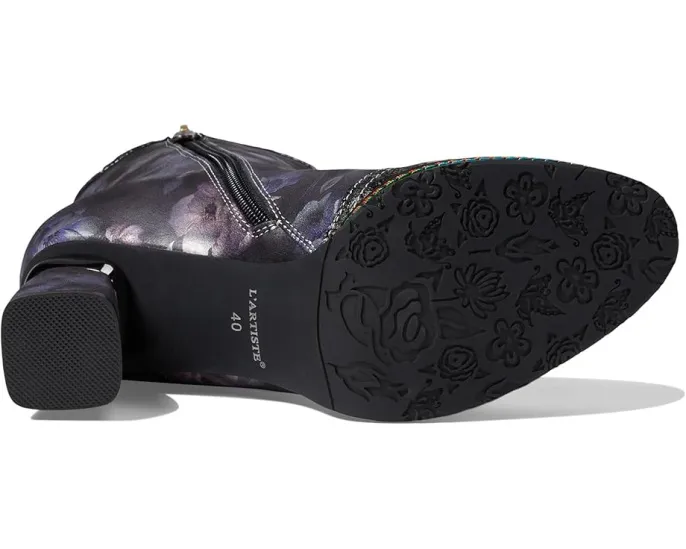 Ботильоны Carre от L'Artiste by Spring Step с цветочным принтом и лентами