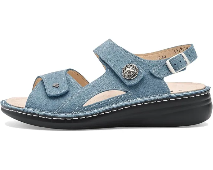 Сандалии Finn Comfort Barbuda Sky Streetnubuk с кожаным верхом