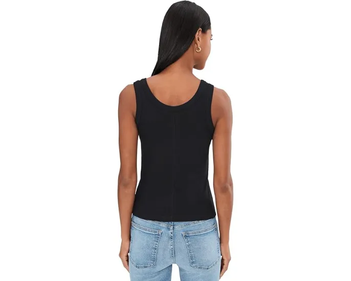 Топ Madewell (Re)Generative Cotton с рибленой фактурой и округлым вырезом