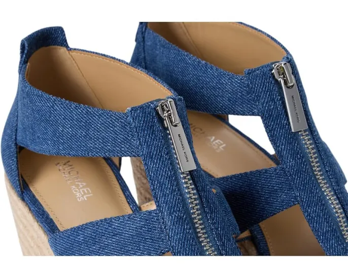 Сандалии Etta Wedge на танкетке с платформой из джута MICHAEL Michael Kors