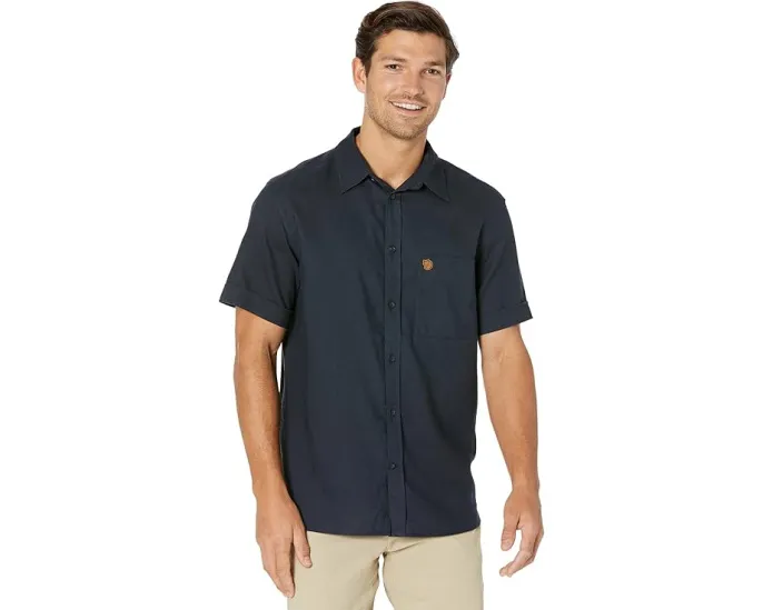 Fjällräven рубашка с коротким рукавом Övik Travel из конопли