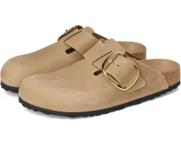 Клоги Birkenstock Boston Big Buckle из гладкой кожи с анатомической стелькой