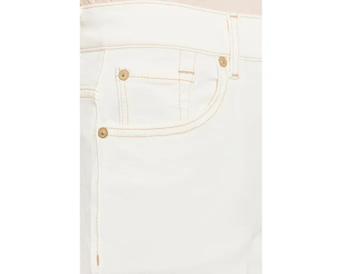 Джинсы 7 For All Mankind с прямым кроем и высокой посадкой Stovepipe Straight Ankle