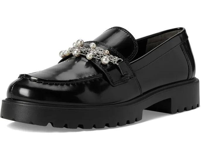 Лоферы Tory Burch Classic Embellished Lug с декором из жемчуга и металла