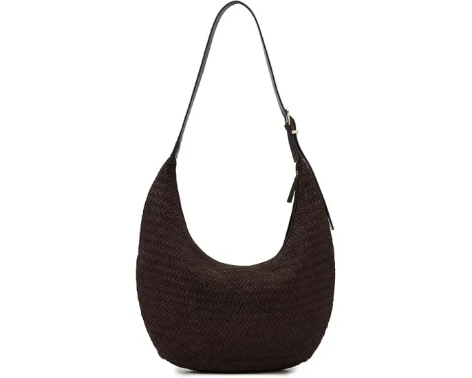Сумка The Essential Curve Shoulder Bag из замши Madewell