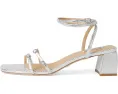 Босоножки Badgley Mischka Dania с каблуком из металлизированной кожи под ящерицу