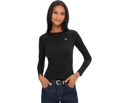 Футболка Slim Fit из ребристого хлопка с логотипом Lacoste