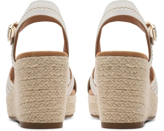 Сандалии Clarks Sabina Strap на клиновидном каблуке с перекрестными ремешками
