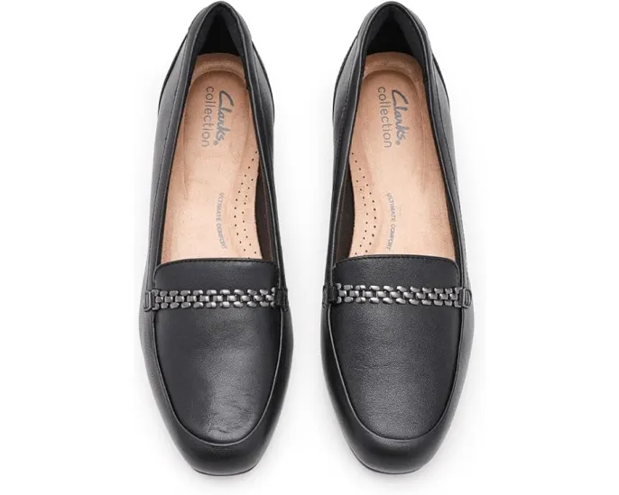 Лоферы Clarks Juliet Mia с квадратным носком и низким каблуком из кожи
