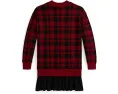Платье для девочки Polo Ralph Lauren Kids из флиса в клетку Buffalo