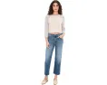 Джинсы Brinley Mid-Rise Straight Crop с прямым кроем от AG Jeans