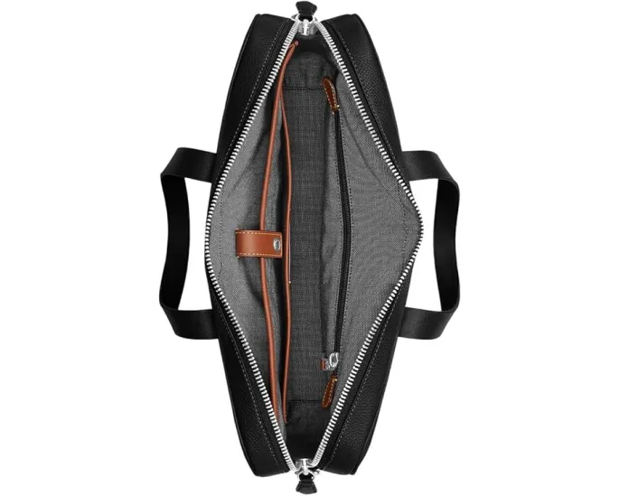 Портфель COACH Carlyle Brief Bag из полированной кожи с отделением для ноутбука