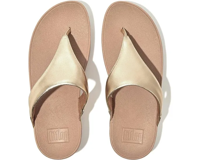 Сандалии FitFlop Lulu Leather Toe Post с анатомической стелькой Microwobbleboard
