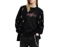 Футболка AllSaints Bereft с коротким рукавом и кожаной подкладкой
