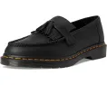 Кожаные лоферы Dr. Martens Adrian с желтой строчкой и декоративными кисточками