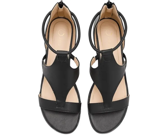 Босоножки Trayle на платформе и клине из веганской кожи с ремешками