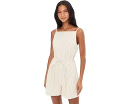 Madewell Smock Back Romper-Cotton Polyester с квадратным вырезом и регулируемыми бретелями