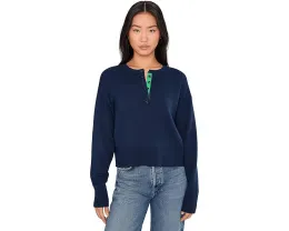 525 america Хенли Genevieve с удлиненными плечами и застежкой на пуговицы